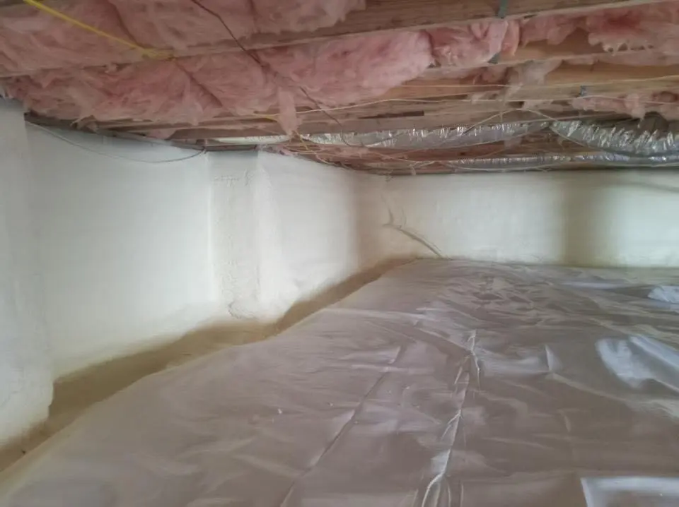 Crawl space encapsulation with closed-cell spray foam for Flat Roof Repair in Ukiah